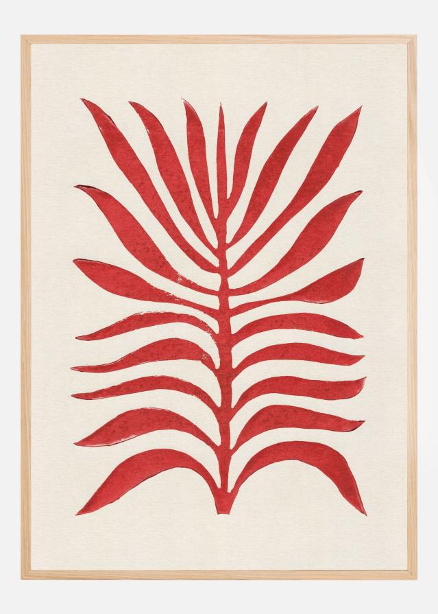 Red Branch / Lino Print Постер