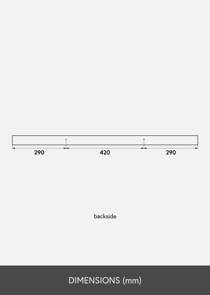 Рафт за картини Дъб 100 cm