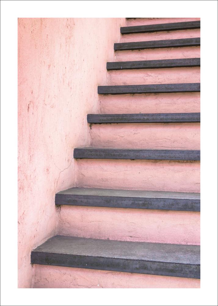 Pink stairs Постер