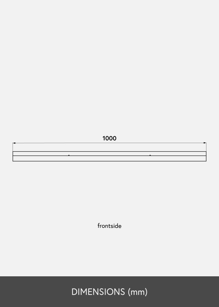 Рафт за картини бяло 100 cm