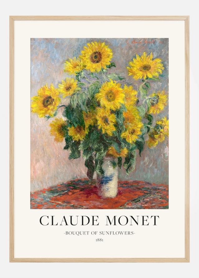 Claude Monet - Bouquet Of Sunflowers Постер