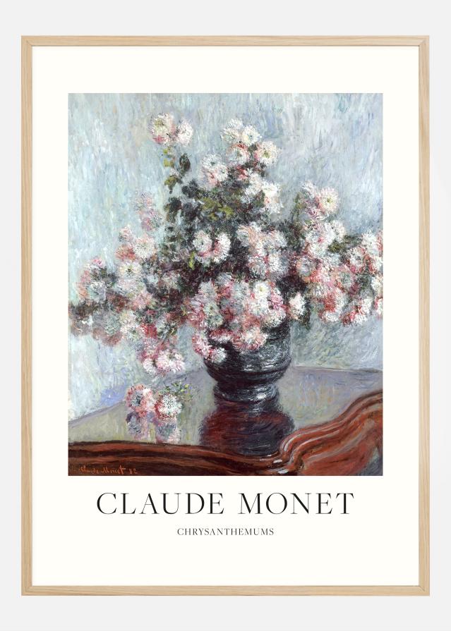 Claude Monet -Chrysanthemums Постер