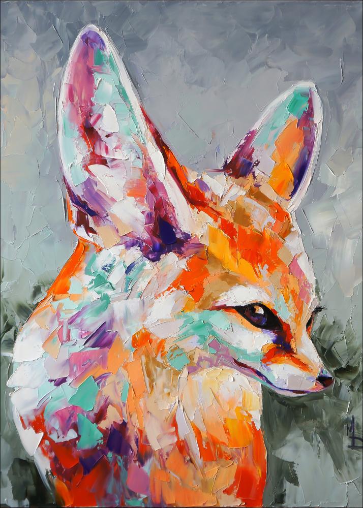 Fox Painting Постер