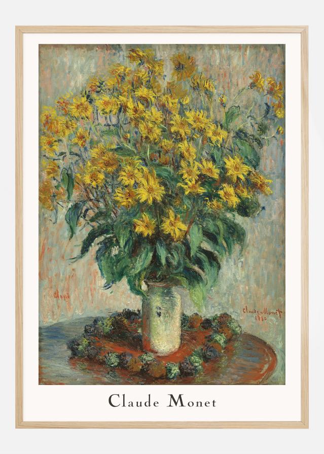 Claude Monet -Jerusalem Artichoke Flowers Постер