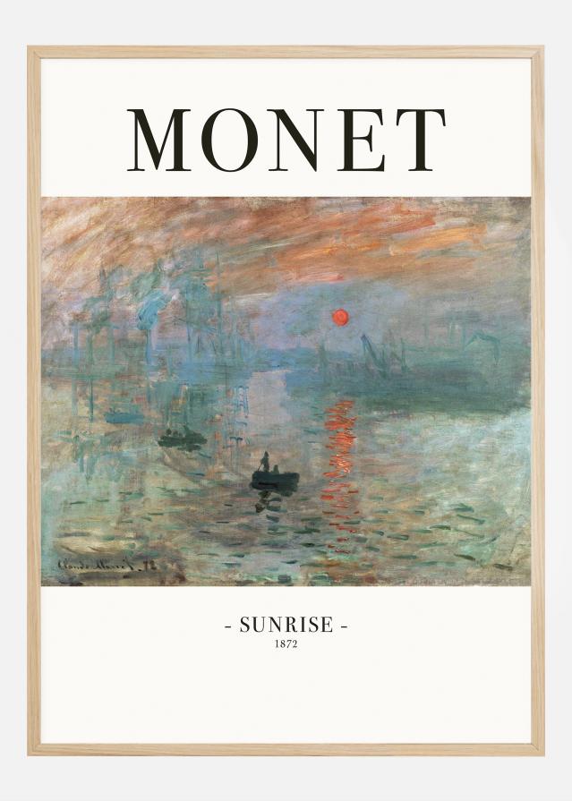 Claude Monet -Sunrise 1872 Постер