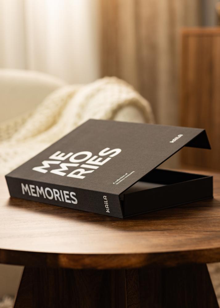 KAILA MEMORIES Black/White - Coffee Table Photo Album (60 Черни страници)