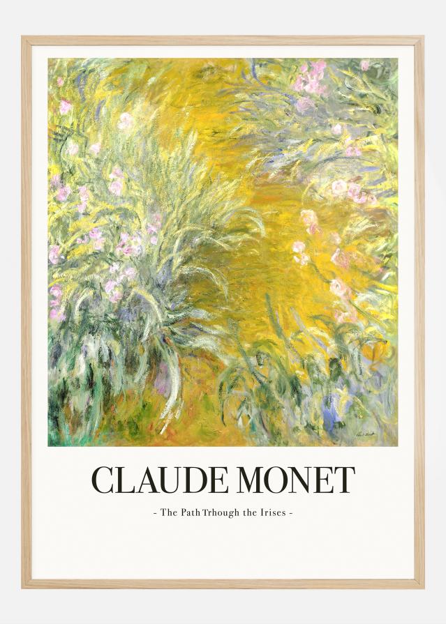 Claude Monet -The Path Through The Irises Постер