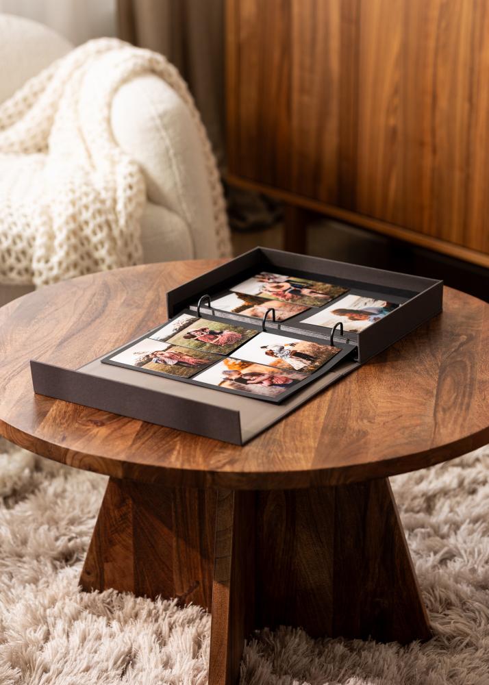 KAILA THE STORY OF US Creme - Coffee Table Photo Album (60 Черни страници)