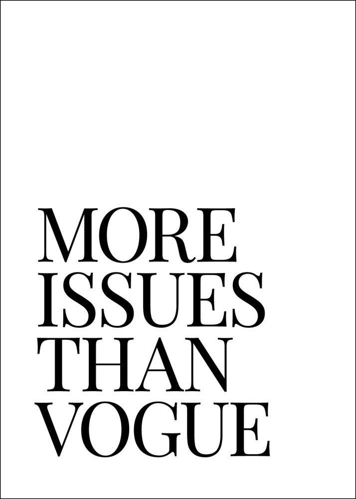 More Issues Than Vogue Постер