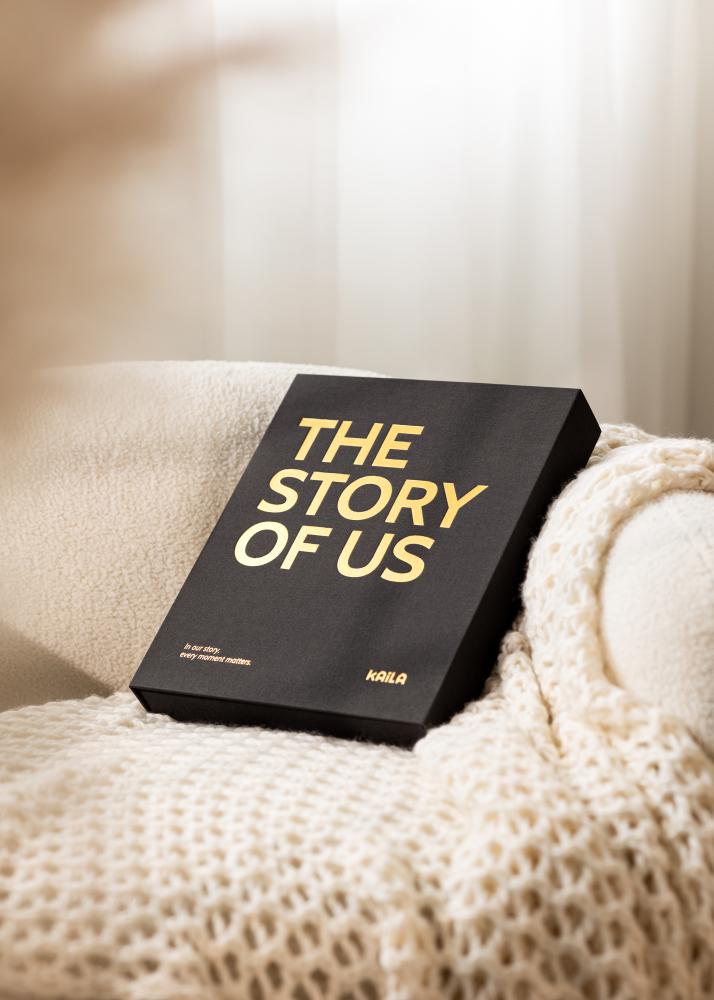 KAILA THE STORY OF US Creme - Coffee Table Photo Album (60 Черни страници)