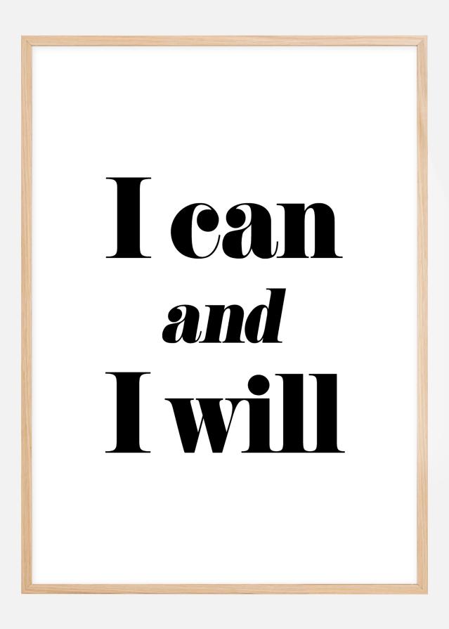 I can and I will Постер