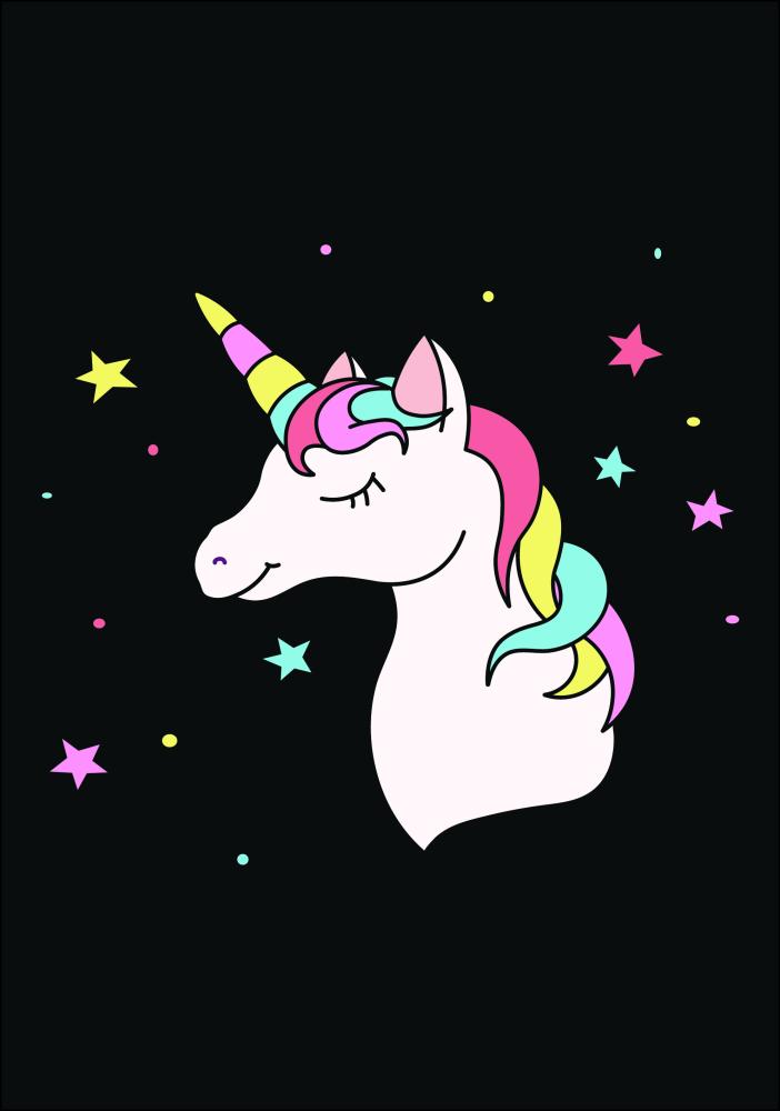 Unicorn Black Постер