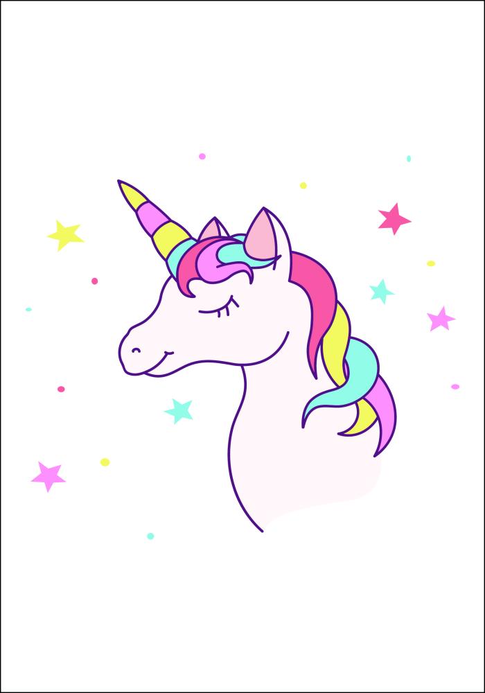 Unicorn White Постер