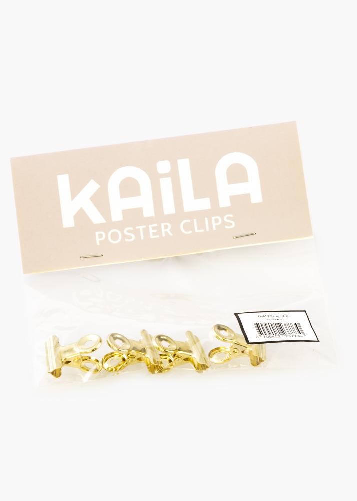 KAILA Постер Clip Gold 20 mm - Опаковка от 4 бр.