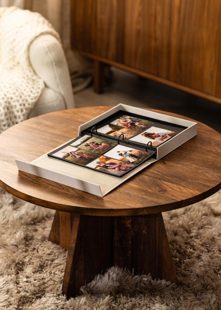 KAILA ONE OF A KIND Creme - Coffee Table Photo Album (60 Черни страници)