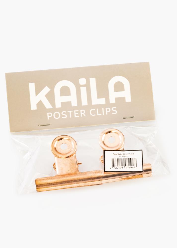 KAILA Постер Clip Rose Gold 50 mm - Опаковка от 2 бр.