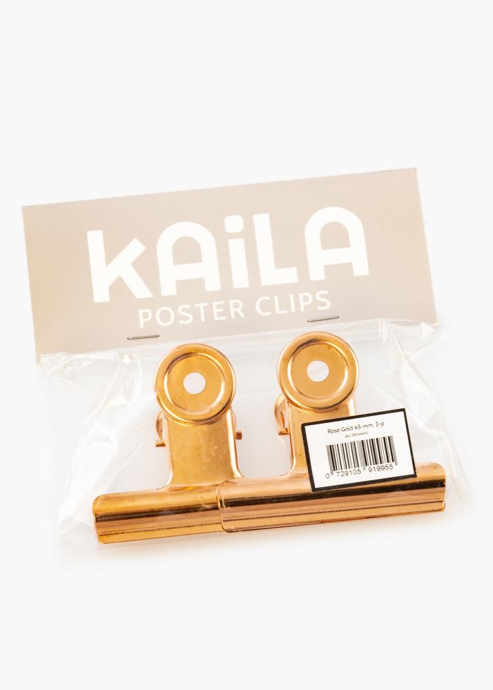 KAILA Постер Clip Rose Gold 65 mm - Опаковка от 2 бр.