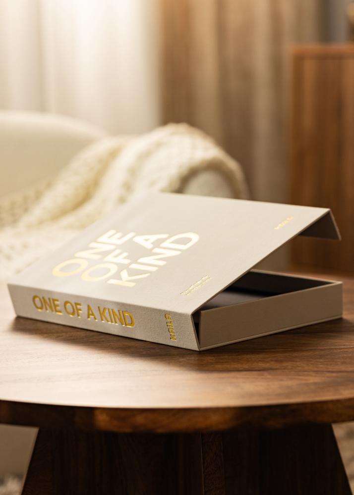 KAILA ONE OF A KIND Creme - Coffee Table Photo Album (60 Черни страници)