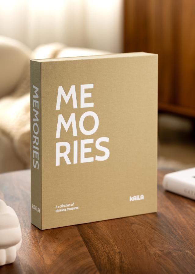 KAILA MEMORIES Vanilla - Coffee Table Photo Album (60 Черни Страници)