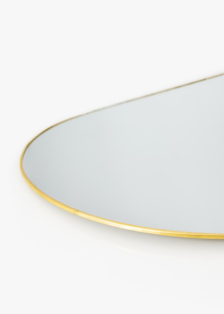 KAILA Овално Mirror - Thin Brass 35x80 cm