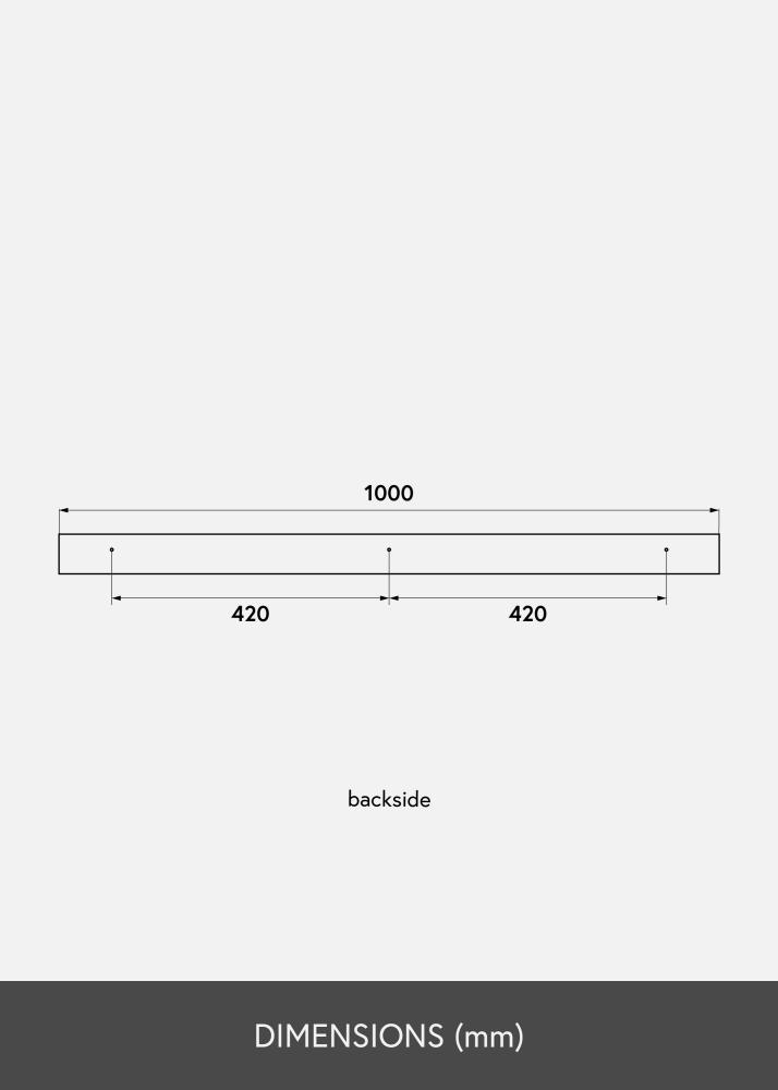 KAILA Рафт за картини Черно 100 cm