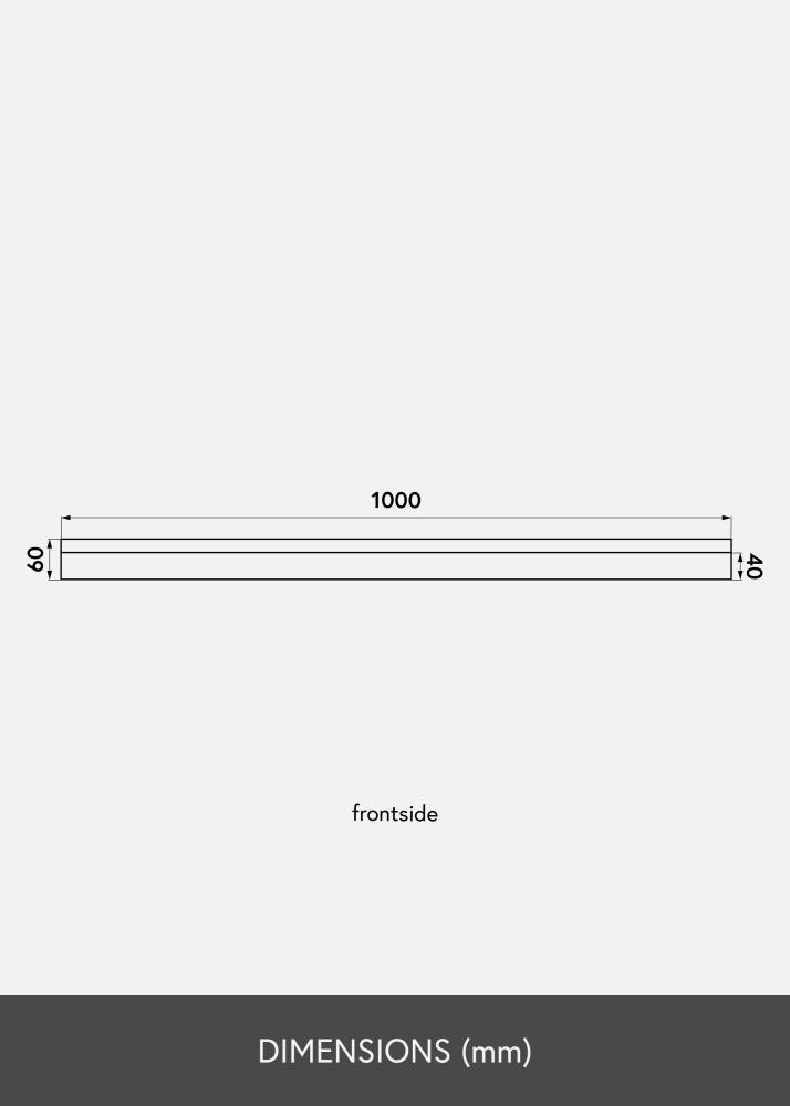 KAILA Рафт за картини Черно 100 cm