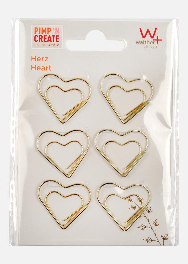 PAC Метал Paperclip Heart Златно