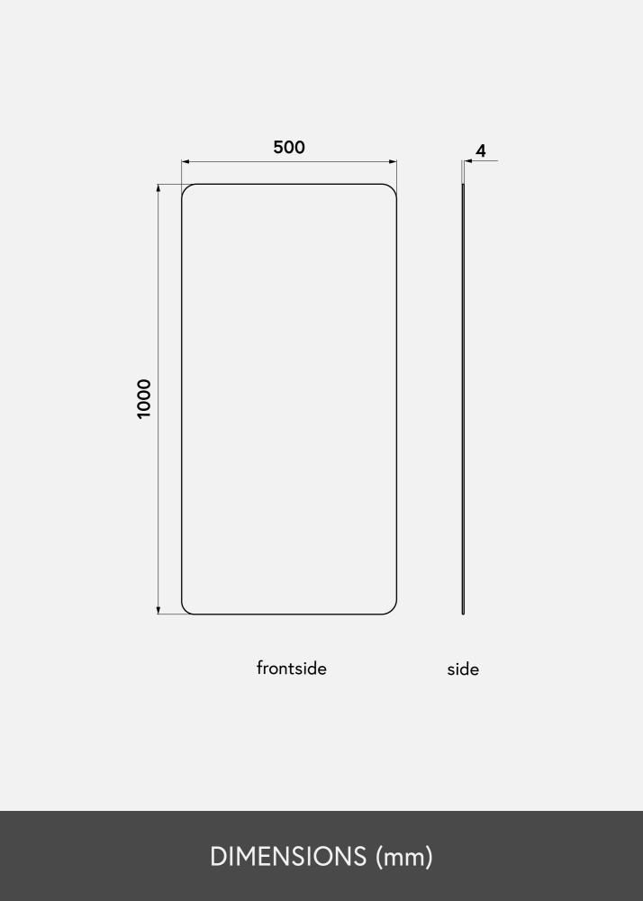 KAILA Огледало Rectangle 50x100 cm