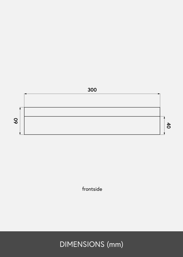 KAILA Рафт за картини Черно 30 cm