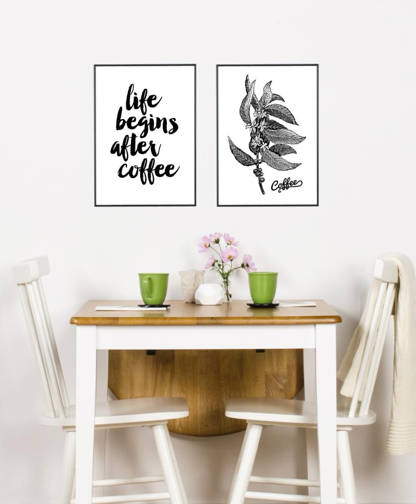 Life begins after coffee Постер