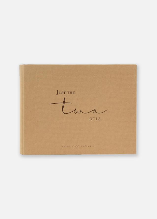 Just the two of us Книга за гости Кафяво - 25x20 cm (100 Бели Страници)