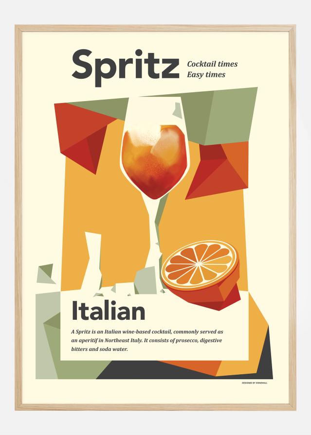 Aperol spritz print Постер