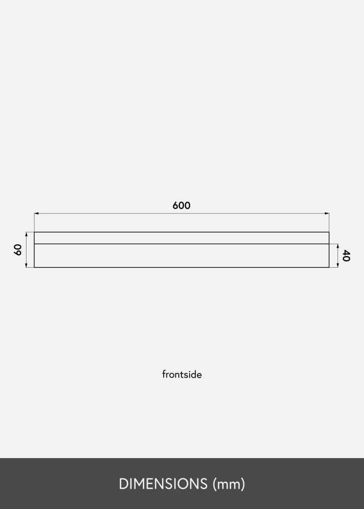 KAILA Рафт за картини Дъб 60 cm