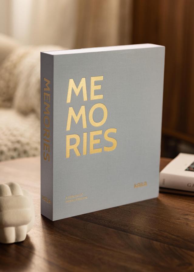 KAILA MEMORIES Grey - Coffee Table Photo Album (60 Черни Страници / 30 листа)