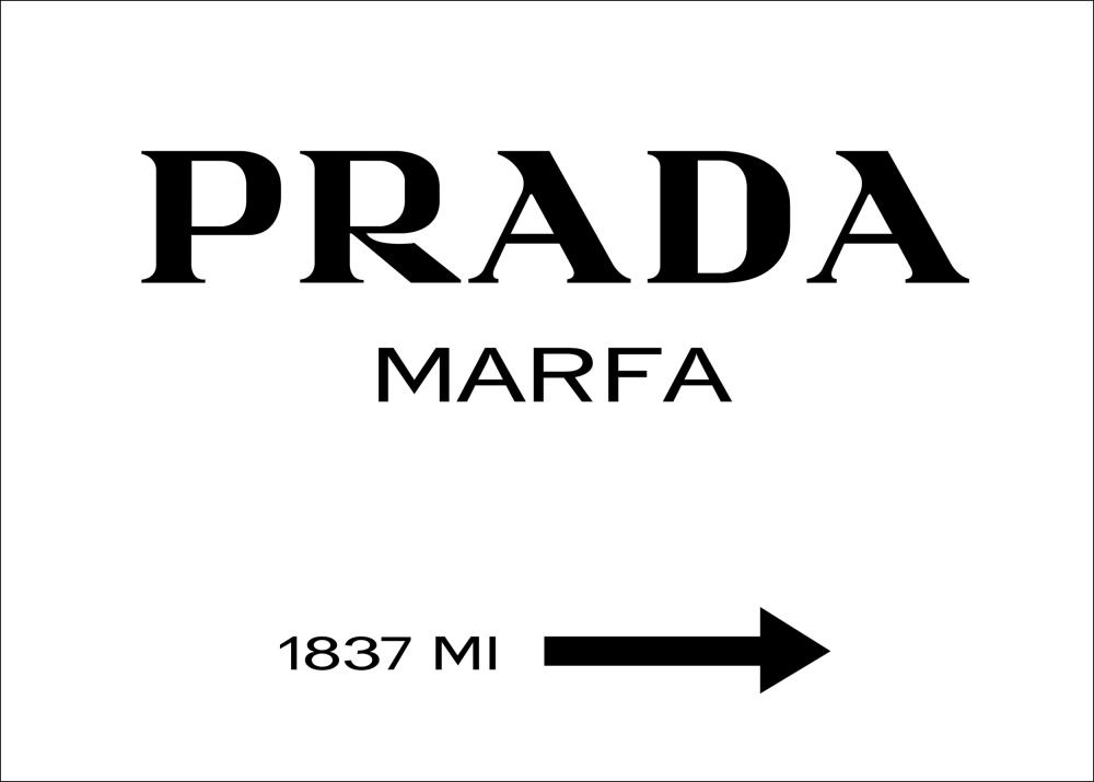 Prada Black Постер