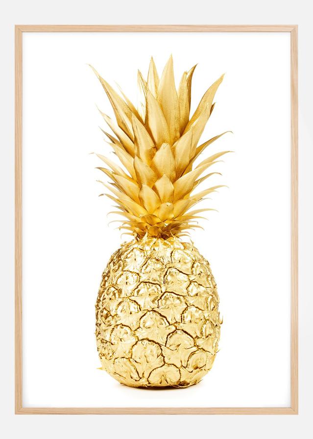 Gold Pineapple Постер