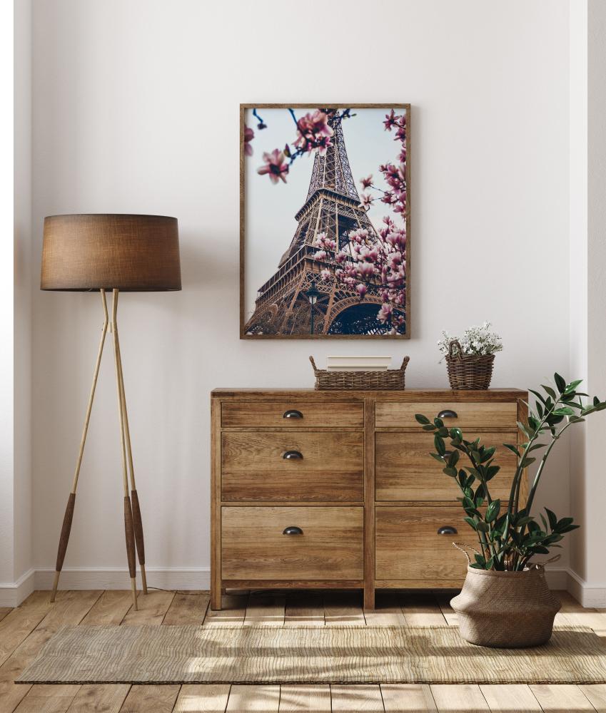 Eiffel Tower Blossoms Постер