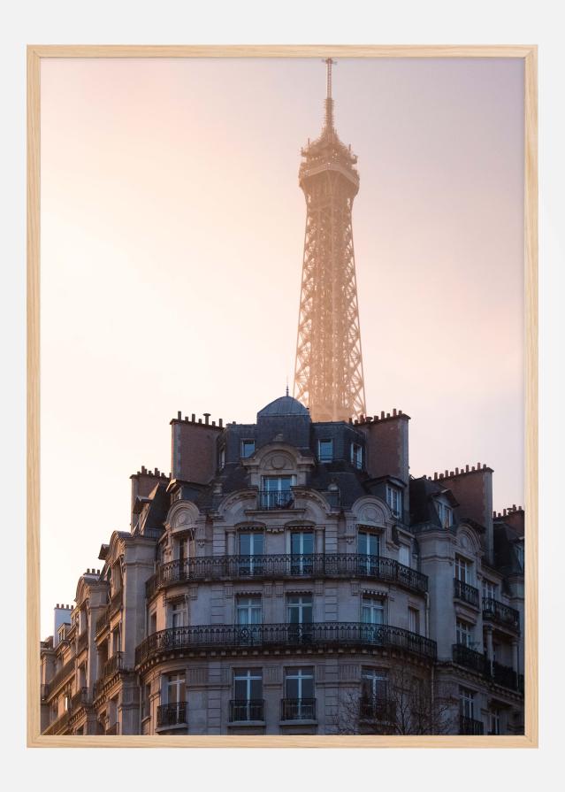 The peeking Eiffel Постер