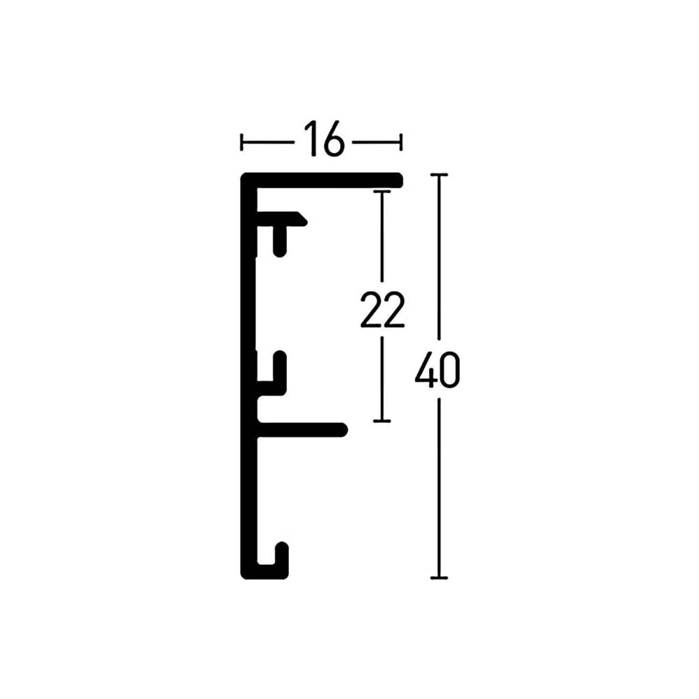 Рамка Nielsen Frame Box II Акрилно стъкло Черно 60x80 cm