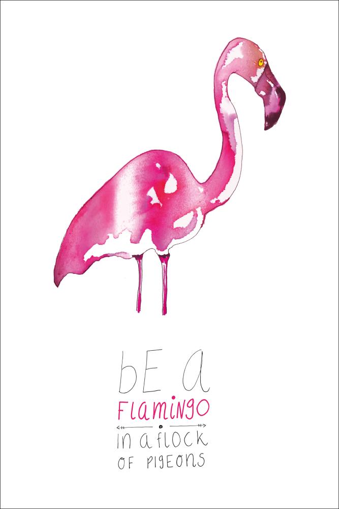 Be a flamingo Постер