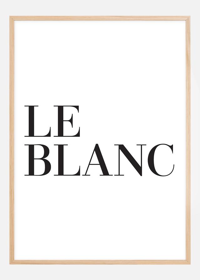 Le blanc Постер