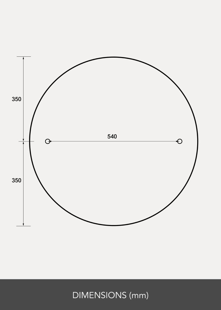 Огледало Clarity 70 cm Ø