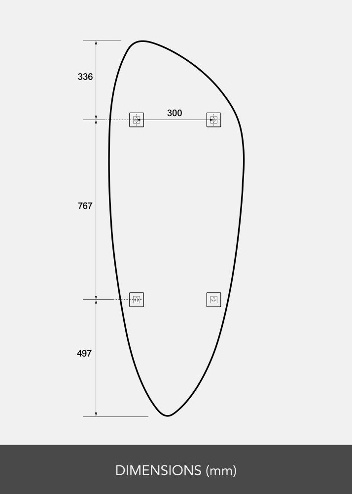 Огледало Obelisk 160x57 cm