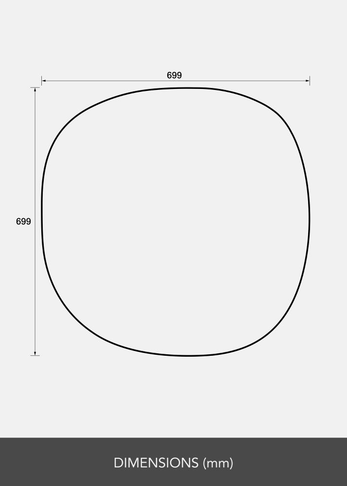 Огледало Roundy I 70x70 cm