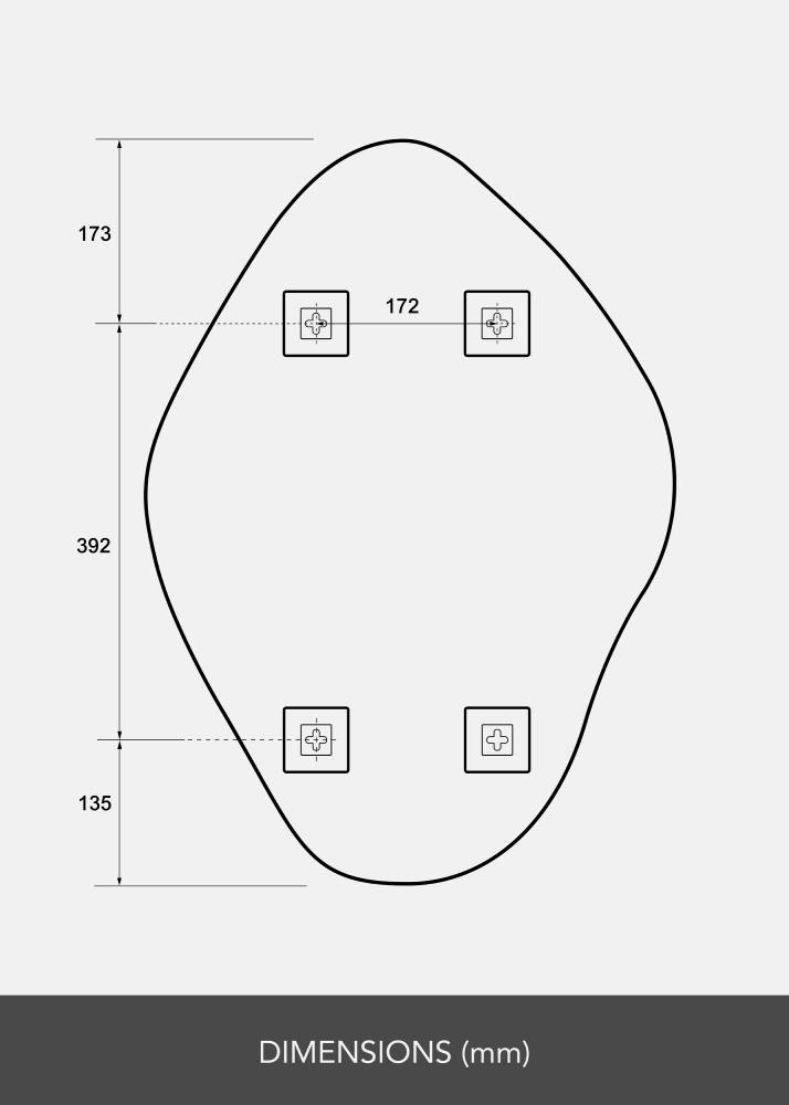 Огледало Biface 50x70 cm