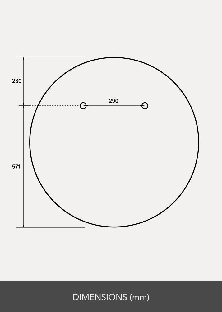 Огледало Кръгъл 80 cm Ø - Selected By BGA