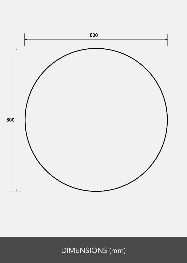 Огледало Кръгъл 80 cm Ø - Selected By BGA