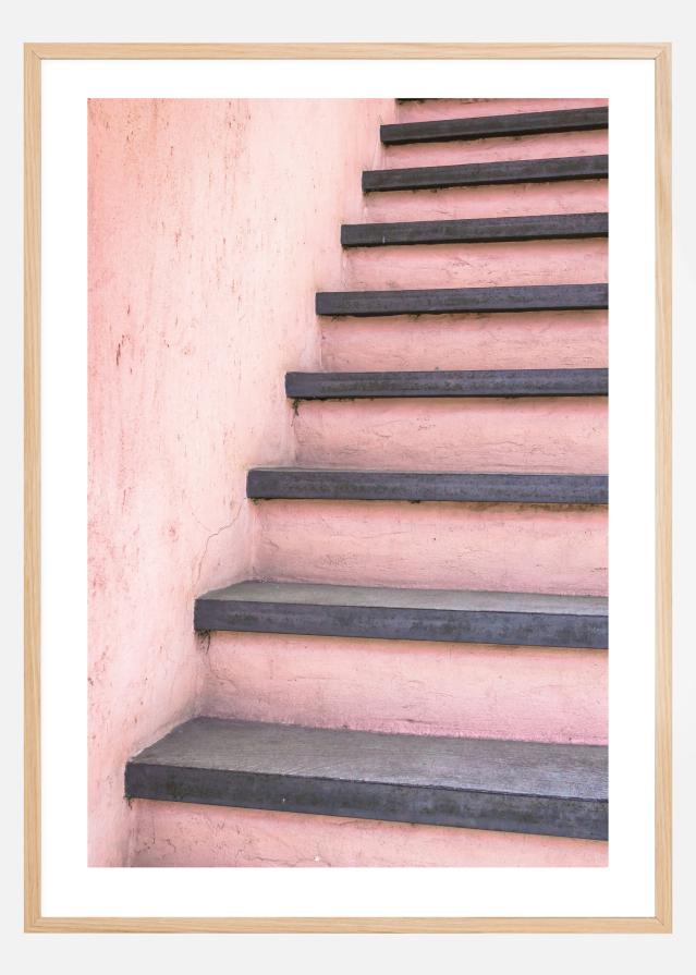 Pink stairs Постер