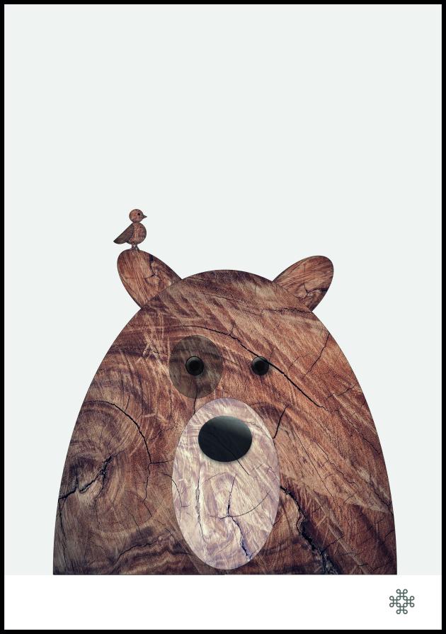 Wood bear Постер