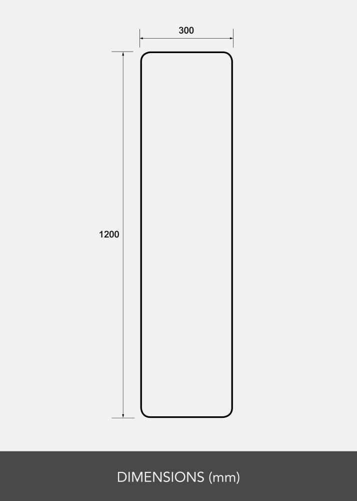 Огледало Rectangle L 30x120 cm